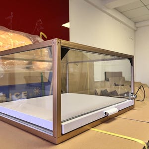 Metal Frame Display Box with LED Light - Custom Size Available