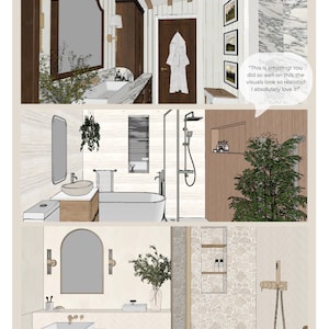 Virtual Interior Design Service - Custom 1 Room Design - Mood Boards, Floor Planning, 3D Drawings, Shopping List, Paint & Material Finishes image 3