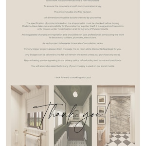 Virtual Interior Design Service - Custom 1 Room Design - Mood Boards, Floor Planning, 3D Drawings, Shopping List, Paint & Material Finishes image 6