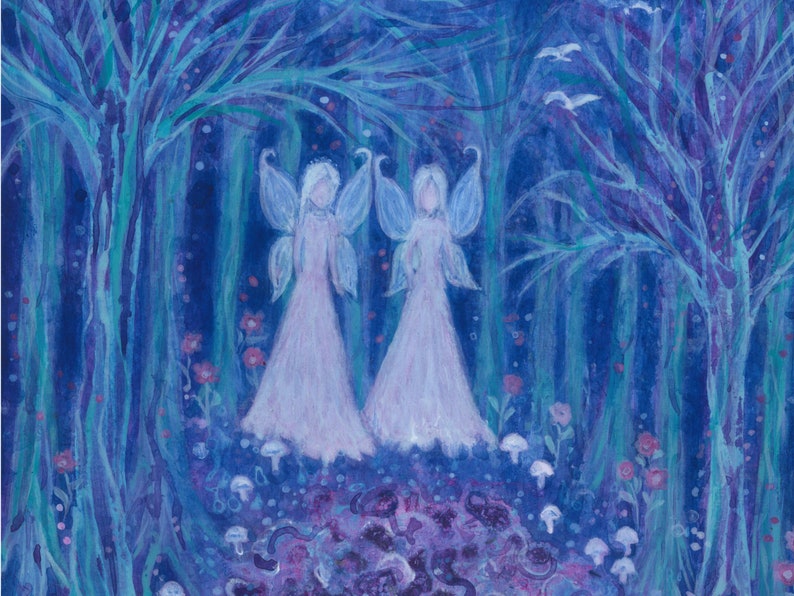 Cute Bedroom Wall Art Fairy Print Flower Fairies Angel Art. Etsy
