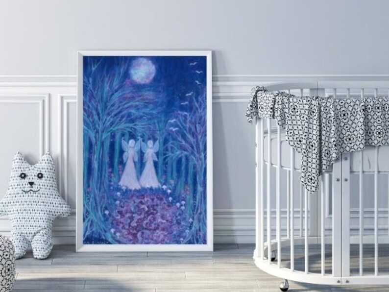 Cute Bedroom Wall Art Fairy Print Flower Fairies Angel Art. Etsy