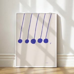 Abstract, modern contemporary wall art for home & workplace, blue purple cream charcoal, pastel, INSTANT DIGITAL DOWNLOAD printable