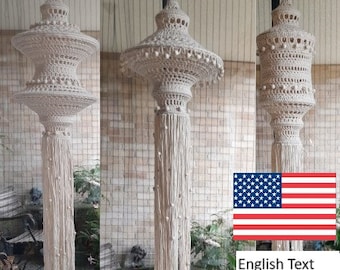 Crochet pattern for 3 BoHo Ibiza style lanterns(English language)
