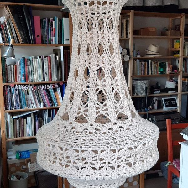 Haakpatroon voor een BoHo Ibiza stijl Kroonluchter lamp (Nederlands/DUTCH version)