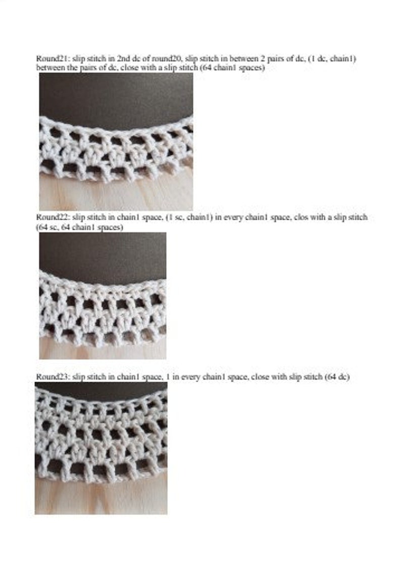 Crochet pattern for 3 BoHo Ibiza style lanternsEnglish language image 5