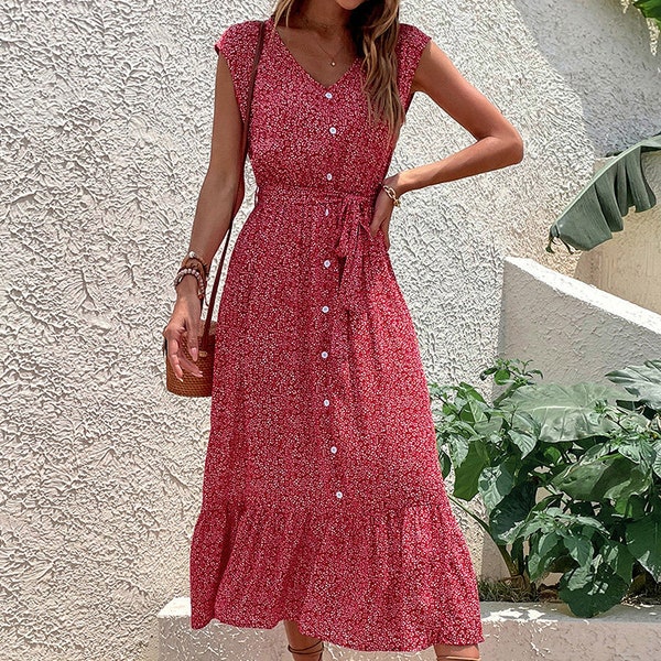 Rayon Summer Dress - Etsy