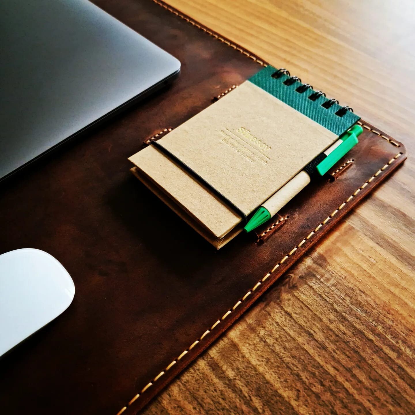 Leather Desk Mat / Personalized Large Desk Pad / Tech Etsy