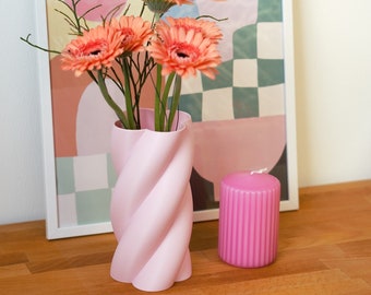 Rosa Deko | Marshmallow | Vase Pastell| Maximalistische Deko | Dopamin Decor | Danish Pastel | Aesthetic |Geschenk| Hochzeit| Geburtstag