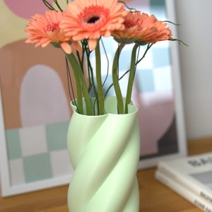 Rosa Deko Marshmallow Vase Pastell Maximalistische Deko Dopamin Decor Danish Pastel Aesthetic Geschenk Hochzeit Geburtstag Pastellgrün