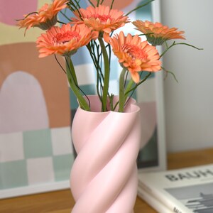 Rosa Deko Marshmallow Vase Pastell Maximalistische Deko Dopamin Decor Danish Pastel Aesthetic Geschenk Hochzeit Geburtstag Pastellrosa