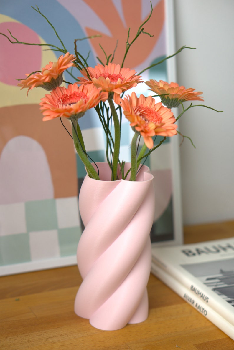 Rosa Deko Marshmallow Vase Pastell Maximalistische Deko Dopamin Decor Danish Pastel Aesthetic Geschenk Hochzeit Geburtstag Pastellrosa