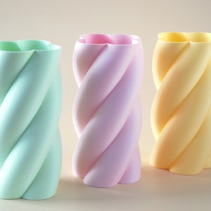 Rosa Deko Marshmallow Vase Pastell Maximalistische Deko Dopamin Decor Danish Pastel Aesthetic Geschenk Hochzeit Geburtstag Bild 7