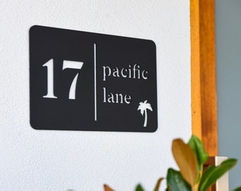 Address Plaque | Address Sign - House Numbers, Housewarming Gift, Letterbox/mailbox sign, Air BnB name sign