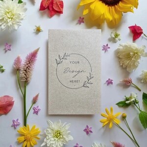 Custom Design WILDFLOWER SEED PACKET | Wedding Keepsake | Seed Card | Eco-friendly | Business Card | Funeral Keepsake