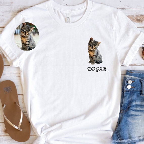 Custom Pet Shirt Pet Photo Name Custom Dog Shirt Etsy