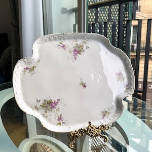 Bandeja de porcelana de Limoges, bandeja de Limoges, fuente de porcelana antigua de Limoges, bandeja de Limoges