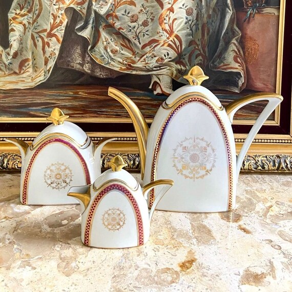 Limoges Porcelain Art Deco Limoges Art Deco Set Limoges Etsy