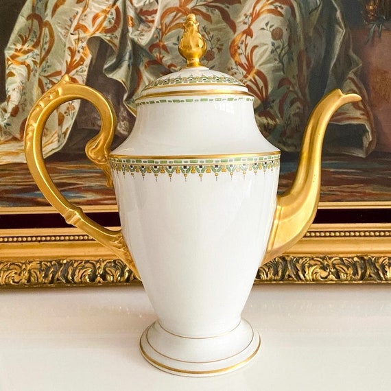 Kettle Limoges Coffee Pot Limoges Porcelain France Teapot Etsy UK