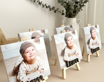 Regalos de fiesta de bautismo, favor único para los invitados, marco de fotos personalizado, regalos de bautizo, regalo de fiesta de bautismo, primer regalo de cumpleaños, niño