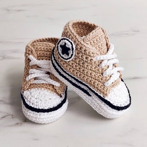 Crochet Baby Sneakers, Baby Shoes, Newborn Outfit, Baby Newborn Girl Boy shoes, Crochet Baby Booties, Birth Gift, Crib Shoes, Sock Baby