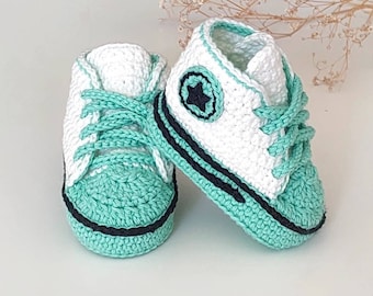 Crochet Baby Sneakers, Baby Shoes, Newborn Outfit, Baby Newborn Girl Boy shoes, Crochet Baby Booties, Crib Shoes, Sock Baby, Baby shower