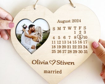 Wedding Gift for Couple | Engagement Gift | Wedding Photo Frame | Portrait From Photo | Personalized Wedding Frame | 1st Anniversary Gift