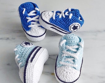 Crochet Baby Sneakers, Baby Shoes, Newborn Outfit, Baby Newborn Girl Boy shoes, Crochet Baby Booties, Birth Gift, Crib Shoes, Sock Baby