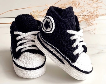 Crochet Baby Shoes, Baby Sneakers, Newborn Outfit, Baby Newborn Girl Boy shoes, Crochet Baby Booties, Birth Gift, Crib Shoes, Sock Baby