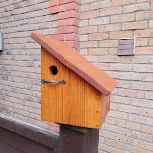 Rustic pallet wood bird box, rustic bird house, shabby chic upcycled reclaimed wooden bird box