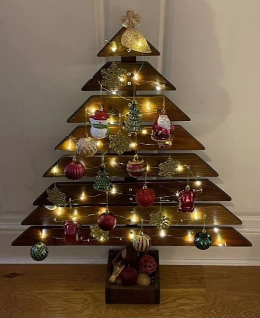 Large Wooden Christmas Tree Made From Upcycled Reclaimed Etsy UK