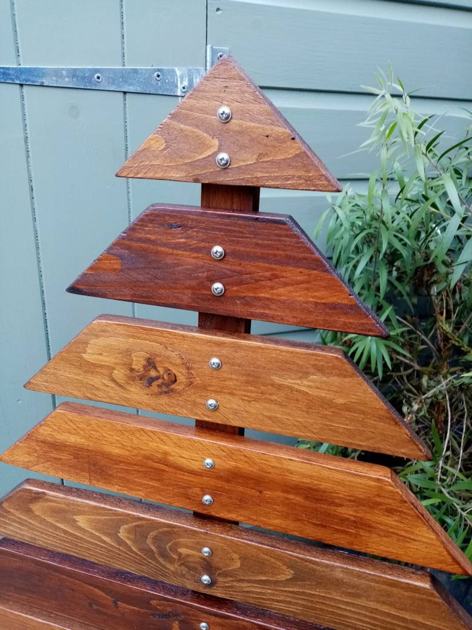 Large Wooden Christmas Tree Made From Upcycled Reclaimed Etsy UK
