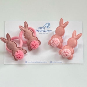 Bunny rabbit hairbands | hair bobbles | baby hair ties | hair bands | pink hair bands | school hairbands | toddler hairbands | bunnies