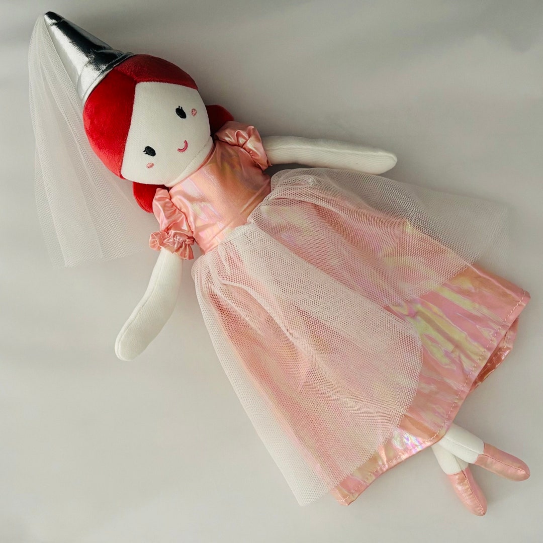 Princess Soft Rag Doll First Doll Handmade - Etsy UK