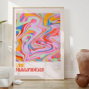The Marauders Art Print 70s Retro Art Print Sirius Black Danish Pastel Prints Retro Flower Poster Museum Poster Set 70s Artsy Aesthetic