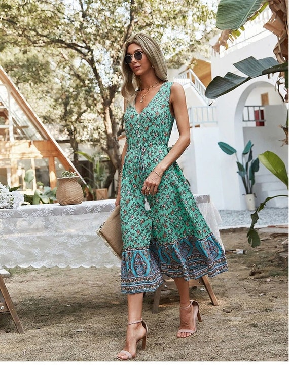 boho cocktail dress