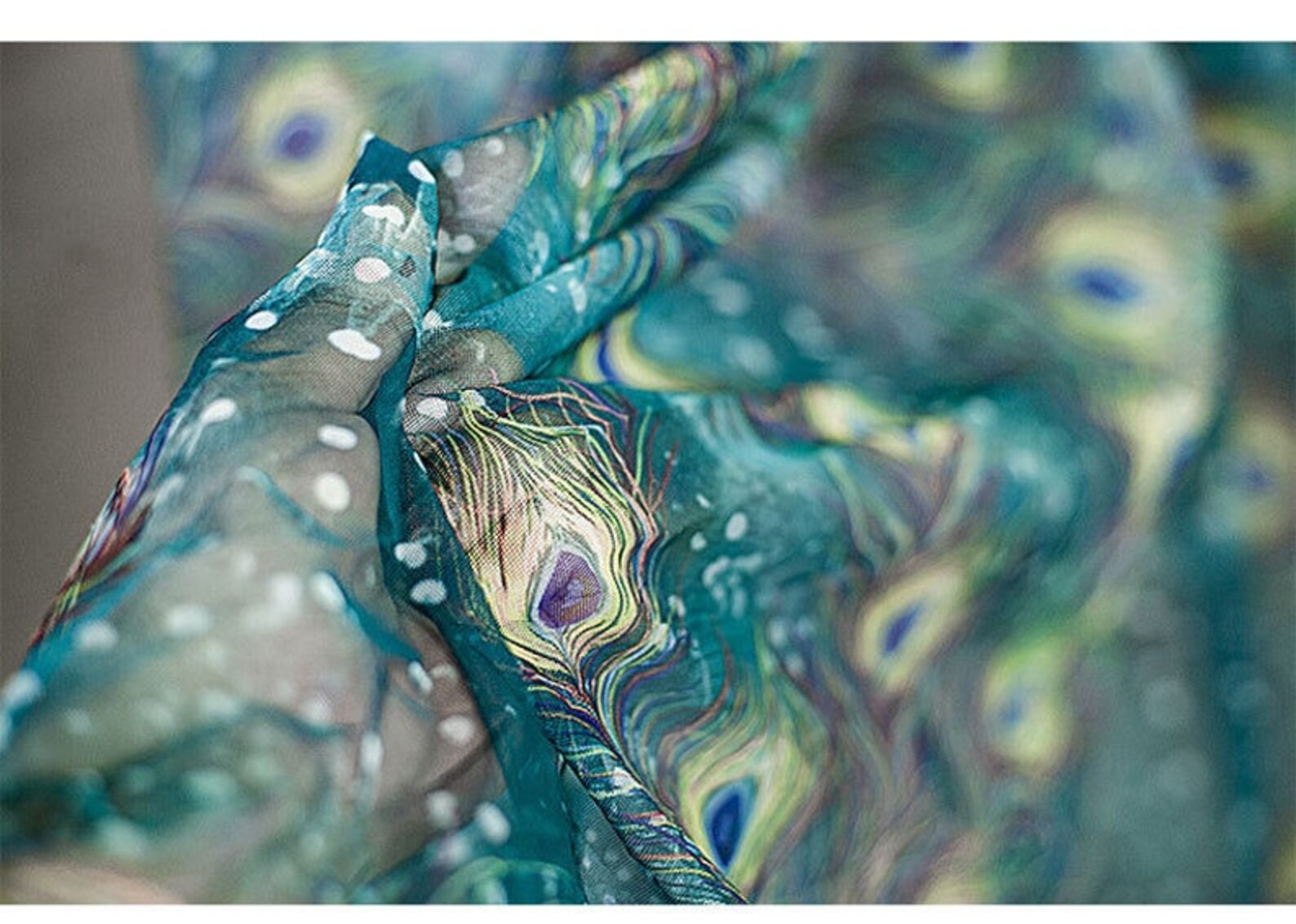 Peacock Feather Lace Fabric Colorful Lace Lace Fabric for - Etsy