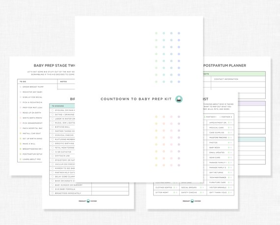 Printable Baby Prep Checklist Pregnancy Planner Printable | Etsy
