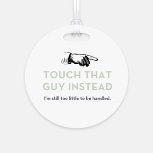 Touch That Guy instead Tag | Siège d’auto pour bébé Ne touchez pas le panneau | Carte poussette pour nouveau-né | Porte-bébé Tag