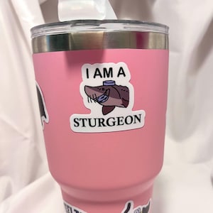 Waterdichte waterdichte vinylsticker I Am A Sturgeon Good Doctor