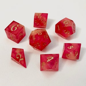 Strawberry Daiquiri DND Tabletop RPG Polyhedral Dice