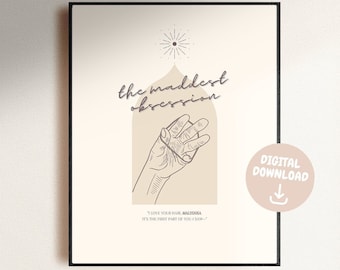 The Maddest Obsession Hair Tie | Made Series by Danielle Lori Digital Print Poster Art