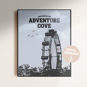 Thunder Bay Adventure Cove "The Cove" | Devil's Night Series & Punk 57 by Penelope Douglas Digital Print Poster Art