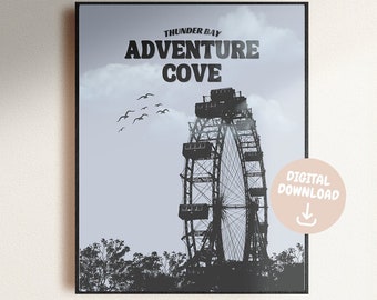 Thunder Bay Adventure Cove "The Cove" | Devil's Night-serien & Punk 57 av Penelope Douglas Digitaltryckta affischkonst