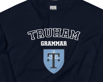 Heartstopper Truham Grammar School Sweatshirt | Heartstopper by Alice Oseman Nick Nelson and Charlie Spring Bookish Merch