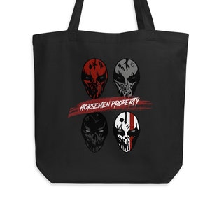Four Horsemen Property Tote Bag | Devil's Night Series by Penelope Douglas Bookish Merch