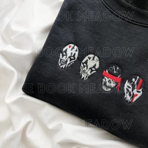 Devil&#39;s Night Girls Cowgirl Masks Embroidered Sweatshirt Hoodie | Devil&#39;s Night Series by Penelope Douglas Four Horsemen Bookish Merch