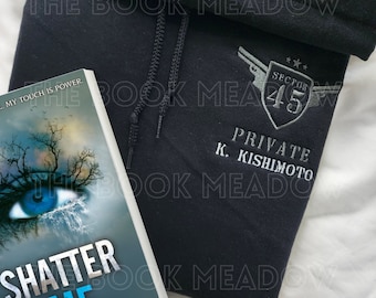 Kenji Kishimoto Setor 45 Uniforme Bordado Moletom Com Capuz | Série Shatter Me de Tahereh Mafi Bookish Merch