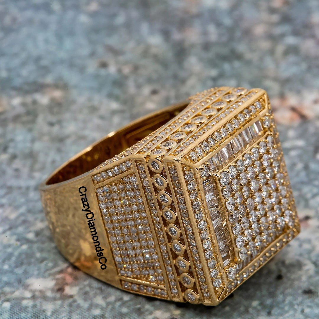 Diamond Signet Ring Your Look With Impressive Handsome - Etsy