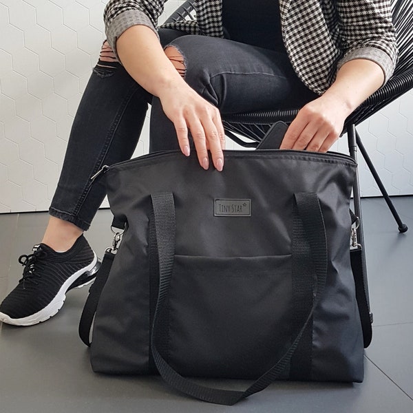 Sac a langer noir Black / sac pour poussette / sac à couche