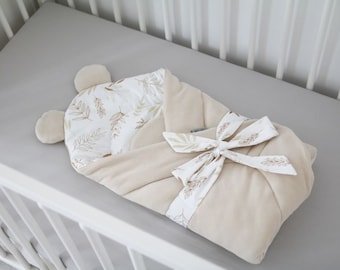 Babyhorn baby swaddle Grain beige | Baby wrap blanket